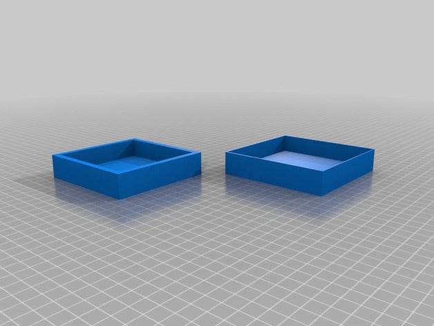 simple box 3d printing 3D print model - Mito3D