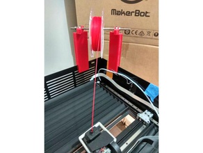 z18 spool holder 3d printer accessories customizer filament 3d print model - Mito3D