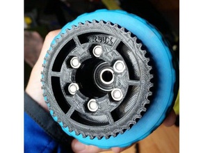 pulley htd5m - 47t 47 teeth electric longboard r c vehicles esk8 htd-5m 3d print model - Mito3D