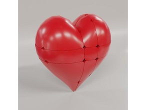 kalp ayna küp bulmaca resminizi herhangi birinden şekil mod virajlı 3d print model - Mito3D