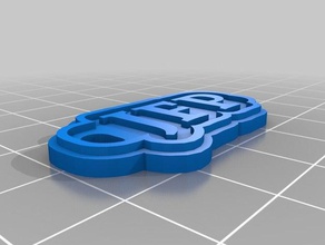 jfp Schlüsselanhänger kundengebundene 3d print model - Mito3D