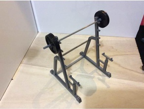 rack à squat 1 18 de l'échelle modules jeux action figure les figurines d'action des appareils fitness illimité aventures poids 3d print model - Mito3D