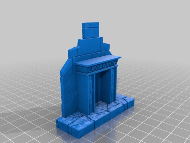 fireplace playsets chimney dnd dungeon terrain frostgrave heroquest miniature mordheim warhammer quest 3D print model - Mito3D