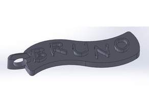 llavero bruno 2 accessories 3d print model - Mito3D