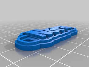flex nora Anahtarlık özelleştirilmiş 3d print model - Mito3D
