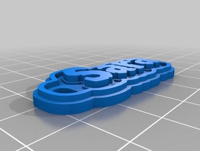 flex sara keychains customized 3d print model - Mito3D