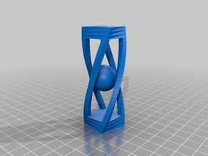 my customized ball s cage twist interactive art 3d print model - Mito3D
