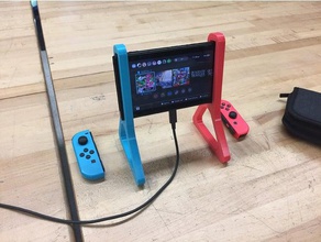 minimalistic nintendo switch charging stand video games 3d print model - Mito3D