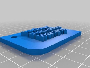 vil keychain 3d printing 3d print model - Mito3D