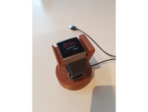 fitbit ionic & apple watch stehen 3d-drucken ionisch ist die smartwatch Uhr 3d print model - Mito3D
