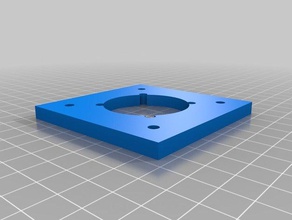 60 mm 40 fan flange adapter customized 3d print model - Mito3D