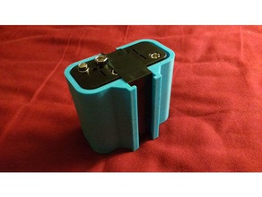 nerf - x8 aa boîtier de la batterie jouets & accessoires jeux le support 3d print model - Mito3D