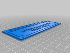 targa ufficio sinais e logotipos personalizado 3d print model - Mito3D