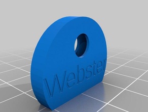 meu personalizados costumizable chave cap webster organização personalizado 3d print model - Mito3D