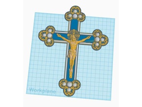 cruz de coronado indiana jones remix adereços cristo christo a jesus museu prop réplica 3d print model - Mito3D