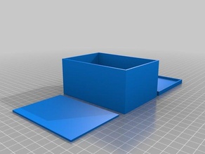 oculto caixa de cartão recipientes a recipiente 3d print model - Mito3D
