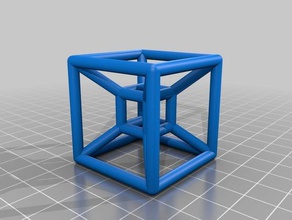 40-17 tesseract Marmor Falle Mathe-Kunst kundengebundene 3d print model - Mito3D