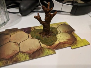 gloomhaven 3-hex tree toy & game accessories 3d print model - Mito3D