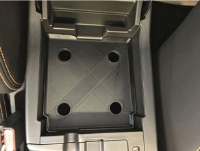 2018 subaru crosstrek center console tray insert automotive organizer 3d print model - Mito3D