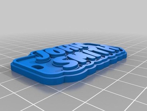 johnsmith2line knewave chaveiros personalizado 3d print model - Mito3D