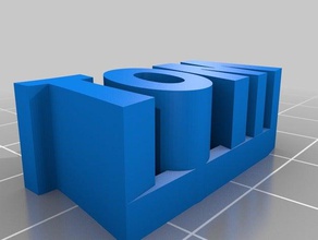 tom plaka isim heykeller özelleştirilmiş 3d print model - Mito3D