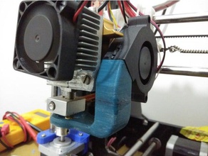 simple print cooler 3d printer accessories prusa i3 rework radial fan 3d print model - Mito3D