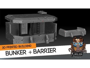 bunker barreira brinquedos & games 40k o terreno wargame warhammer 3d print model - Mito3D