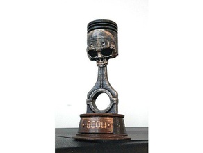 gaslands skull Kolben-trophy Schilder & logos trophy 3d print model - Mito3D