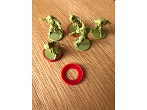 zombicide figura base identificador de los anillos juguetes y accesorios juego accesorio boardgame 3d print model - Mito3D