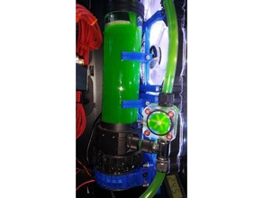 d5 pump res combo mounts corsair 570x 3d printing 3d print model - Mito3D