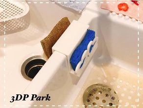double sponge holder household fashion kitchen tool 3d print model - Mito3D