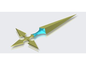 larxene's knives props cosplay weapon kingdom hearts knife larxene organization 13 3d print model - Mito3D