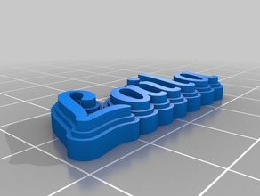 laila kabak Anahtarlık özelleştirilmiş 3d print model - Mito3D