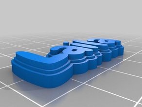 laila gommoso i portachiavi su misura 3d print model - Mito3D