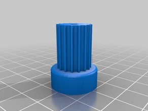 il mio personalizzato parametrico puleggia - lotti i profili dei denti v2 Stampante 3d parti su misura 3d print model - Mito3D