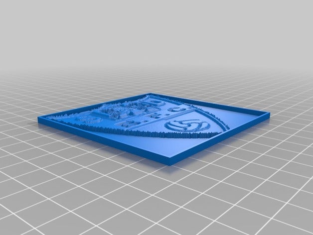 escudo 2d sanat özelleştirilmiş 3D print model - Mito3D