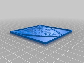 escudo Arte 2d personalizado 3d print model - Mito3D