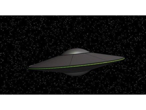 twisted Untertasse Fahrzeuge fliegende die scifi Raumschiffe 3d print model - Mito3D