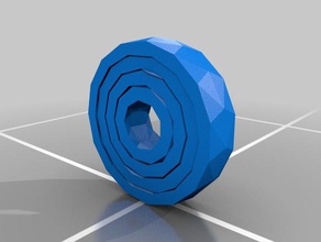 fidgit ruota l'arte interattiva 3d print model - Mito3D