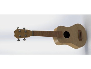 soprano ukulele müzik alet aletleri müzisyen 3d print model - Mito3D