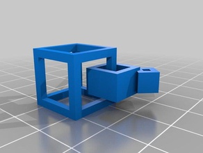 earing cube geometry fashion 3d print model - Mito3D
