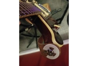 guitar strap lock-clips - remix Musik 3d print model - Mito3D