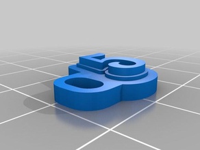 Schlüsselanhänger 5 kundengebundene 3d print model - Mito3D