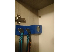 razor cartridge holder bathroom sink cien health hygiene lidl mens organization wallmount wallmounted 3d print model - Mito3D