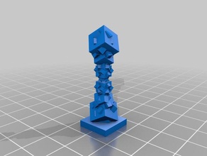 angled box spiral sculptures 3d print model - Mito3D