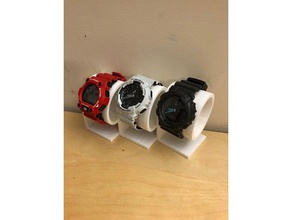 desktop watch stand organization casio 3d print model - Mito3D
