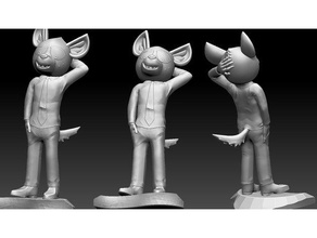 haida - timido sculture 3d print model - Mito3D