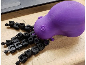 articuler le poulpe animaux 3d print model - Mito3D