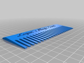logan est magique comb2 la salle de bains personnalisé 3d print model - Mito3D