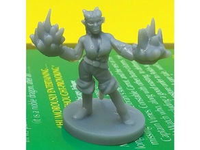 tiefling warlock dual spell toy & game accessories d&d dnd mini miniature miniatures roleplaying tabletop 3d print model - Mito3D